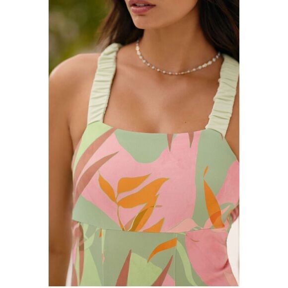 NEW Anthropologie Nomads Wave High Cut Cheeky One-Piece Swimsuit Plus 2X - Picture 6 of 8
